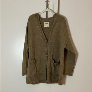 Abercrombie & Fitch Tan Cardigan Sweater
